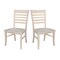 International Concepts Set of 2 Roma Ladderback Chairs, Unfinished C-310P - alternate 4